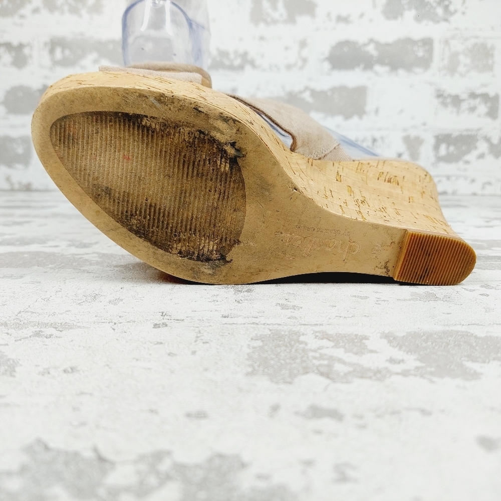 Charles By Charles David Latrisa Tan Wedge Heel Slide Sandals C29 - Picture 9 of 13